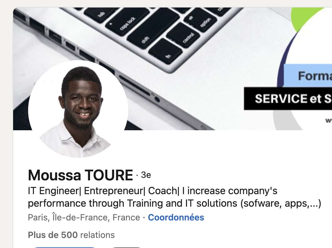 Moussa Touré puzzel online van foto