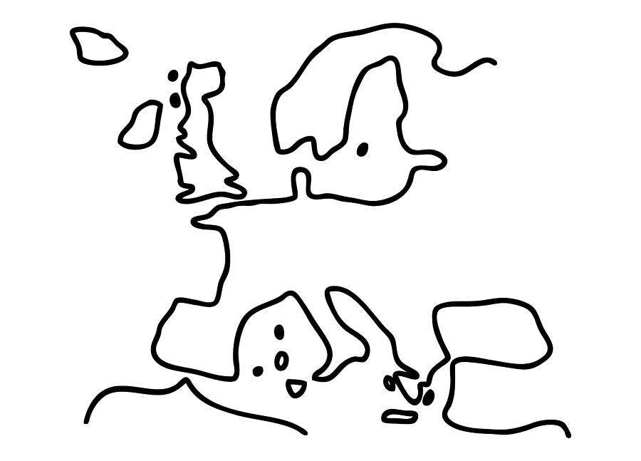 mapa de Europa rompecabezas en línea