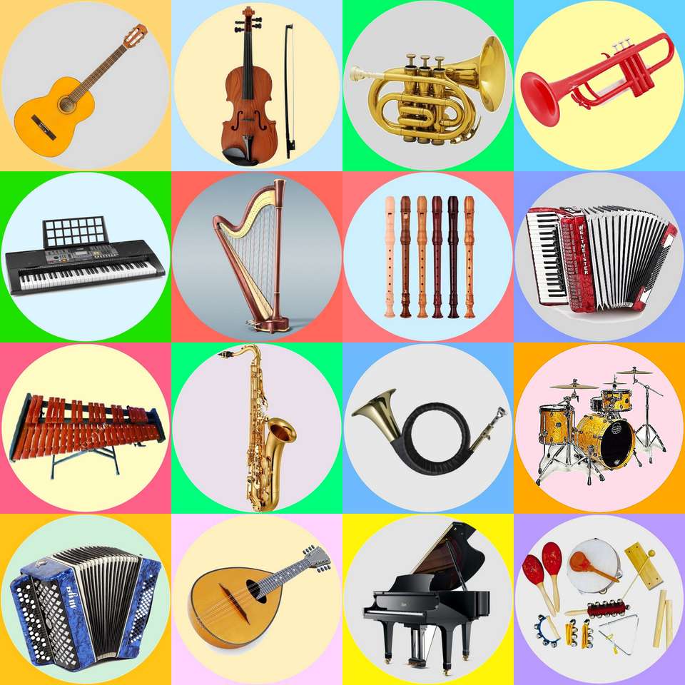 Hangszerek puzzle online fotóról