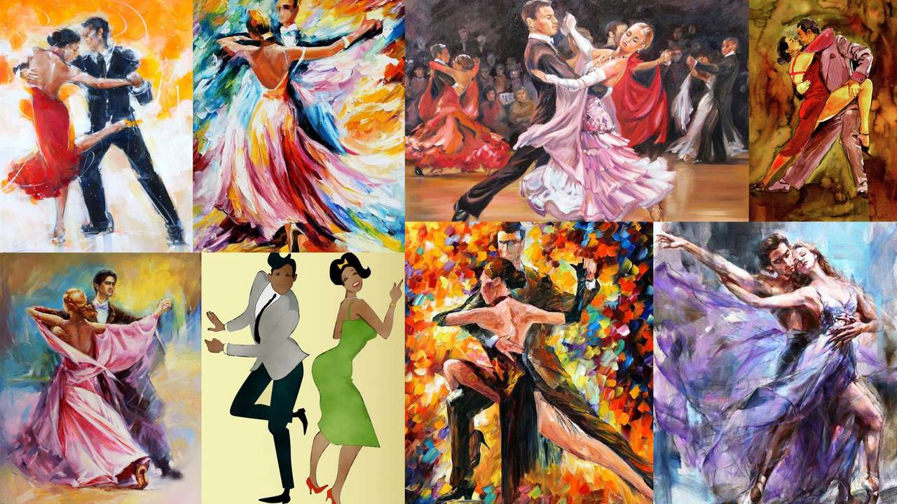 Dancers puzzle online from photo