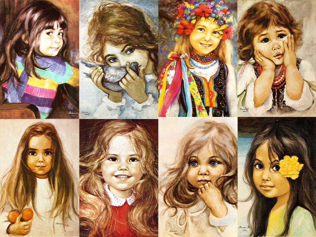 Little girls puzzle online from photo