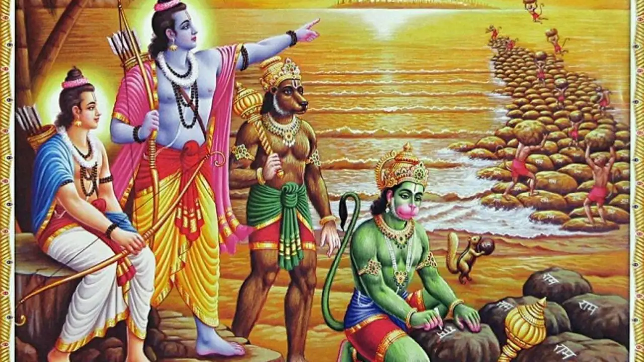 The Legend of Ram Setu and Rameshwaram | Exotic India Art