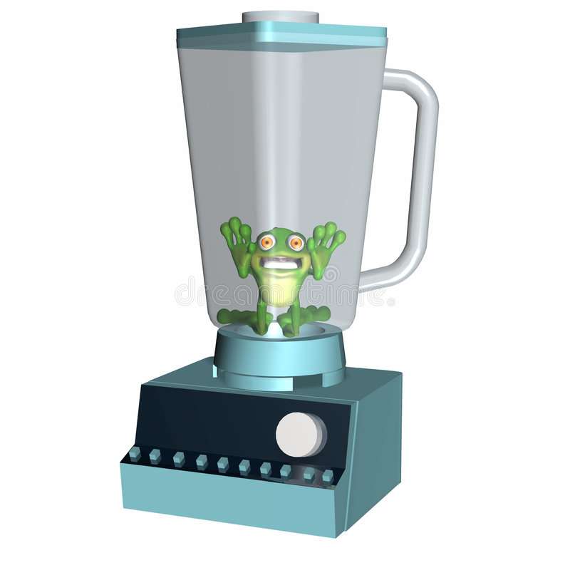 frog in a blender puzzle online from photo