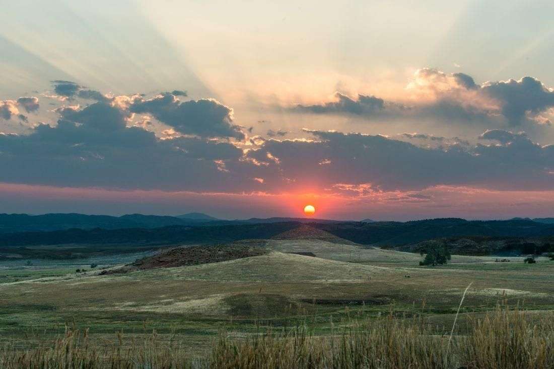 Nördlicher Colorado-Sonnenuntergang Online-Puzzle vom Foto