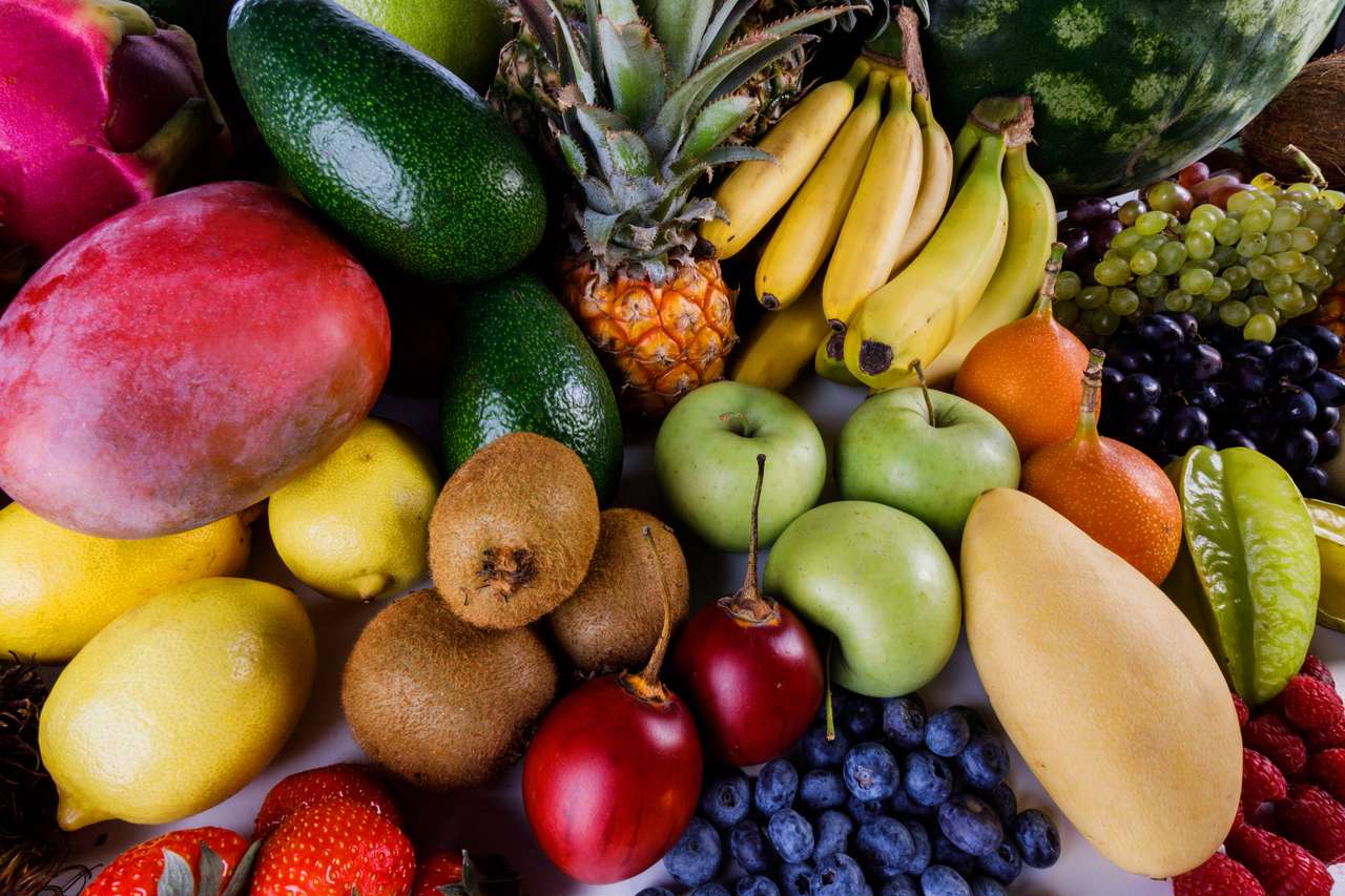 Frutas tropicais variadas puzzle online a partir de fotografia