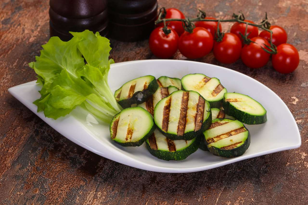 Grilled zucchini puzzle online from photo