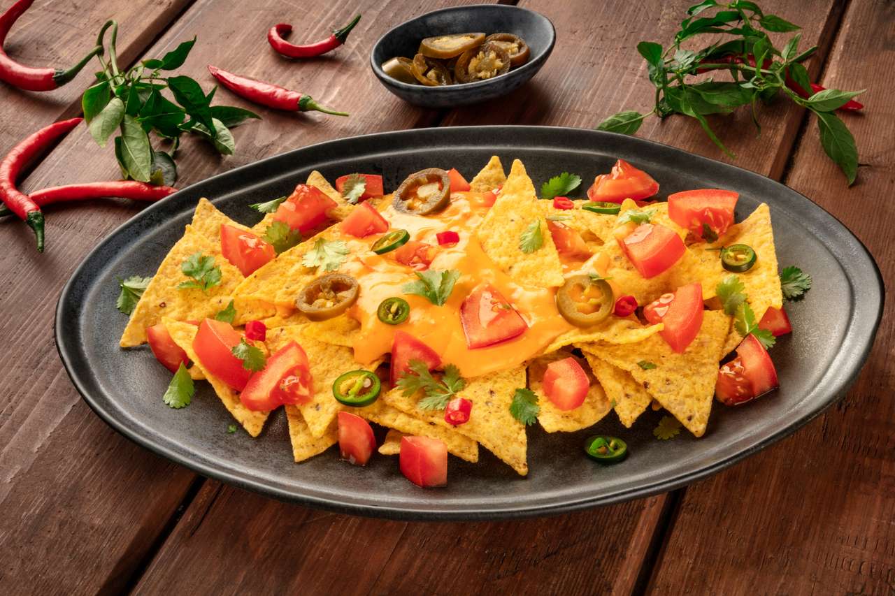 Mexican nachos puzzle online from photo