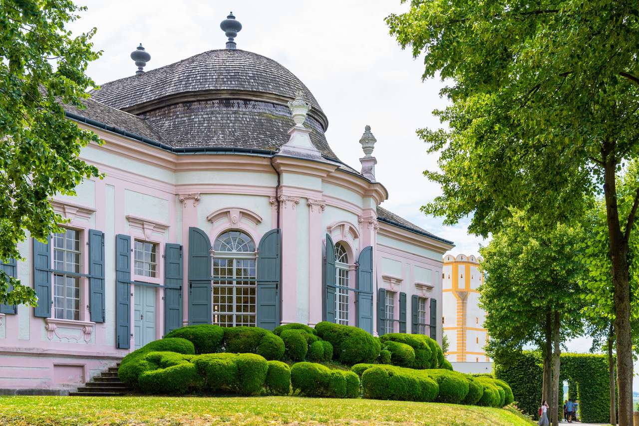 Бароков павилион в градината на абатството Мелк онлайн пъзел от снимка