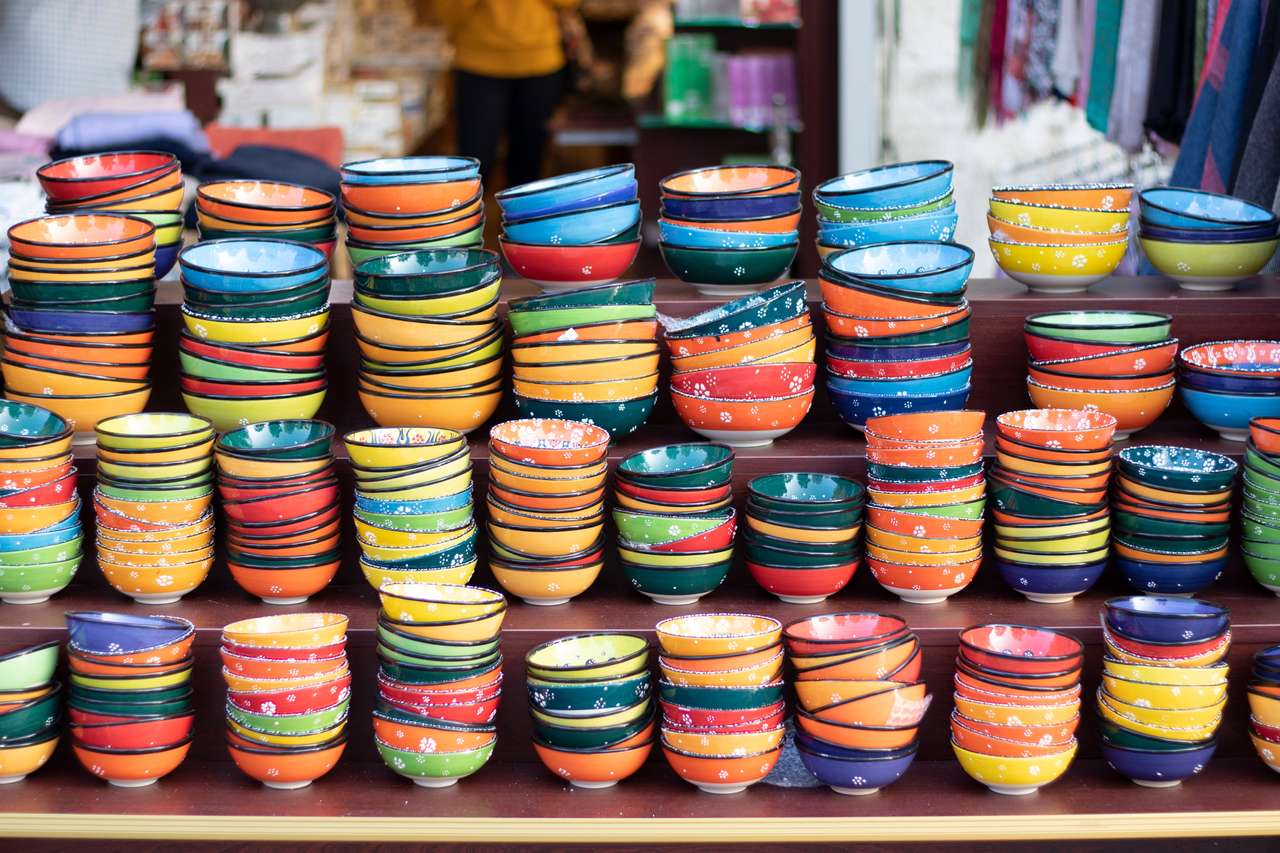 Turkisk keramik pussel online från foto