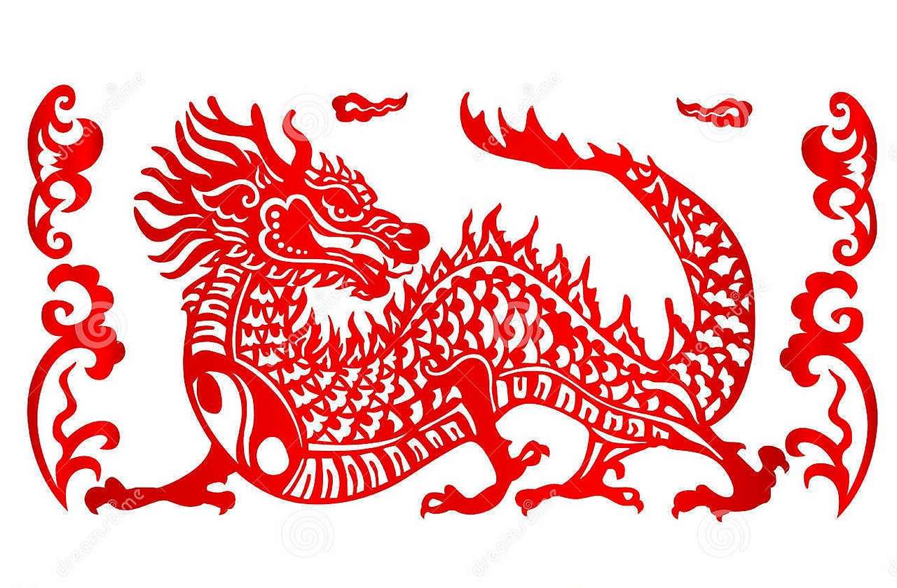 дракон за китайска нова година онлайн пъзел от снимка
