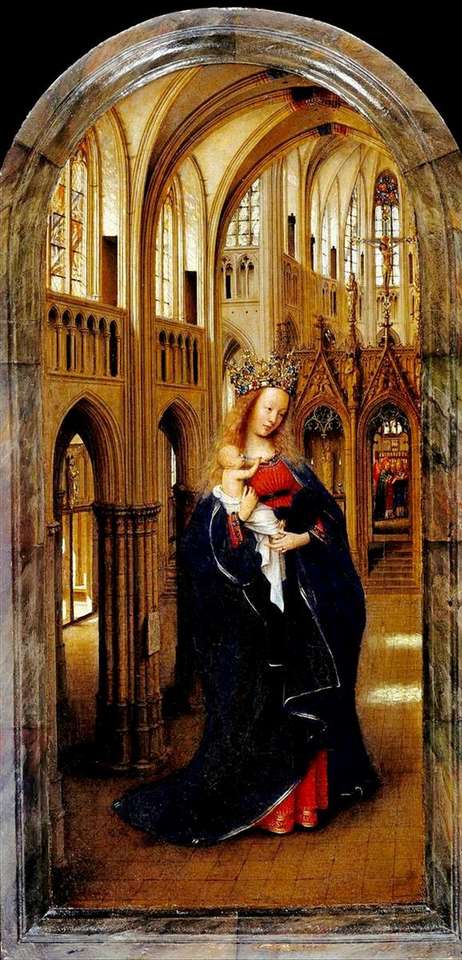 VanEyck Madonna In Church puzzle online from photo