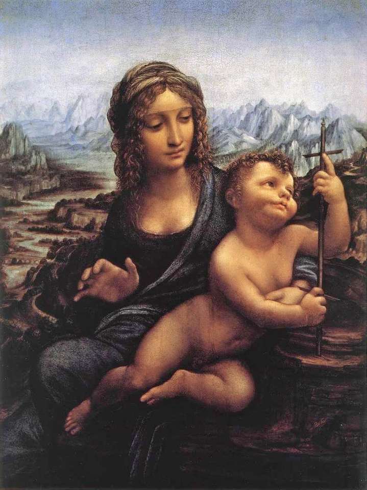 Leonardoda Vinci Madonna Yarnwinder Pussel online