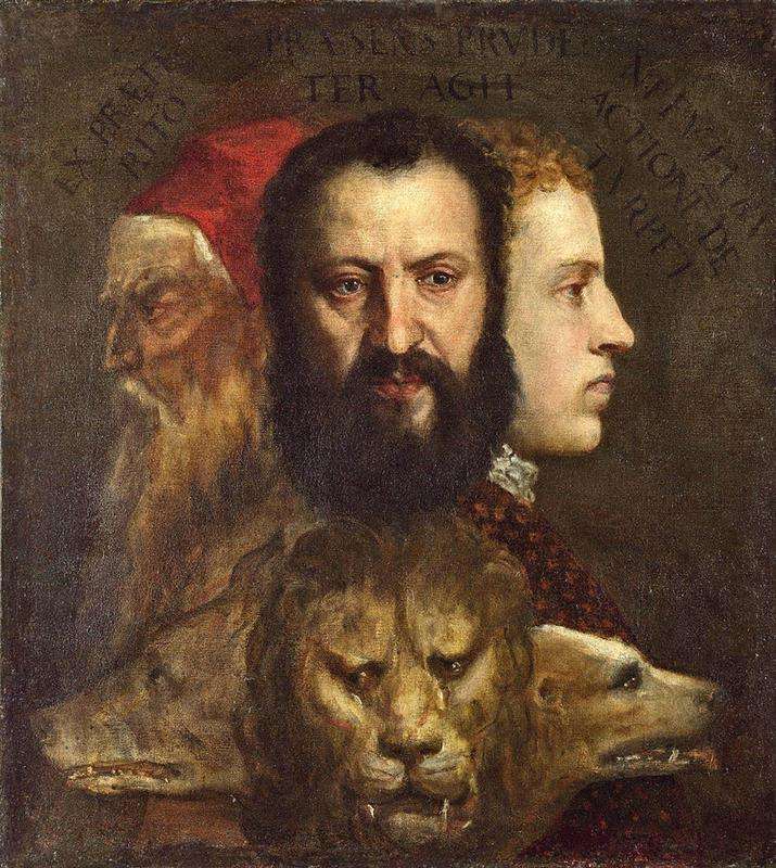 Titian-An-Allegory-Of-Prudence puzzle online from photo