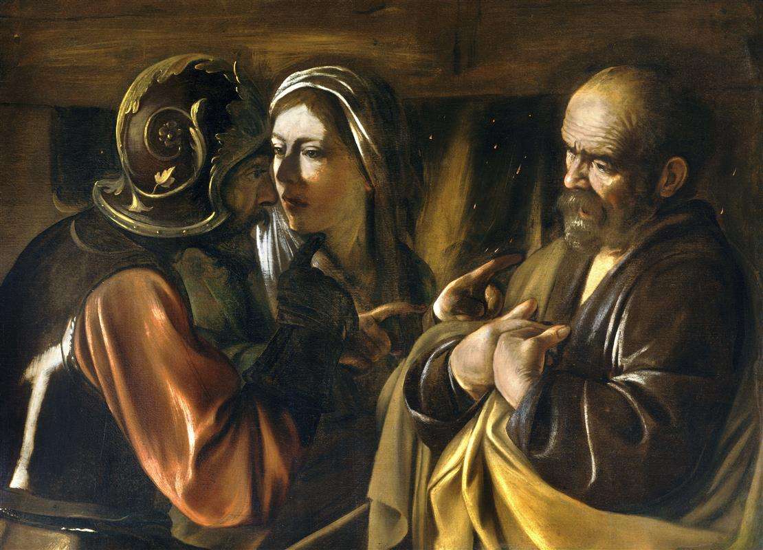 Caravaggio-Ontkenning-van-Saint-Peter. jpg puzzel online van foto