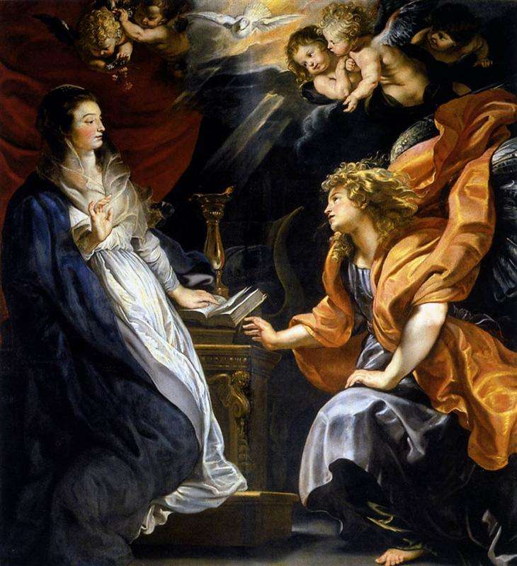 Peter-Paul-Rubens-Anunciación. jpg puzzle online a partir de foto