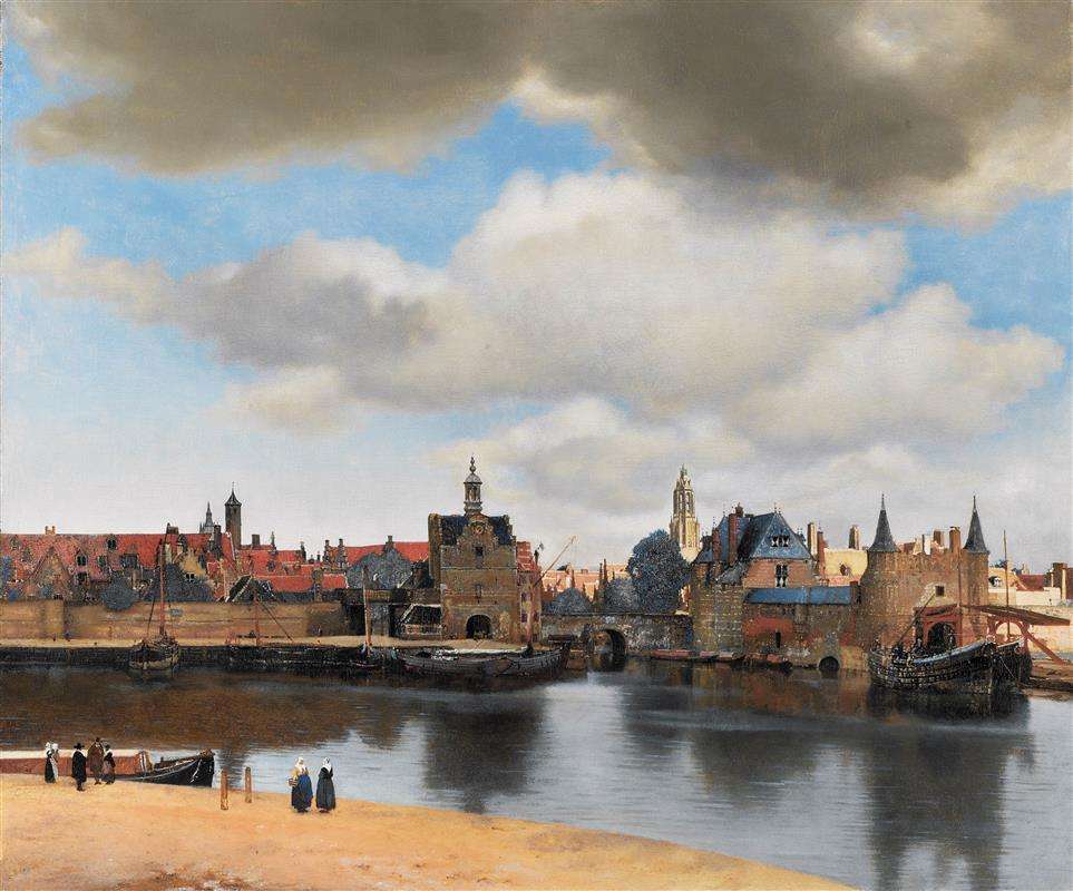 Vermeer-View-On-Delft. jpg puzzle online from photo