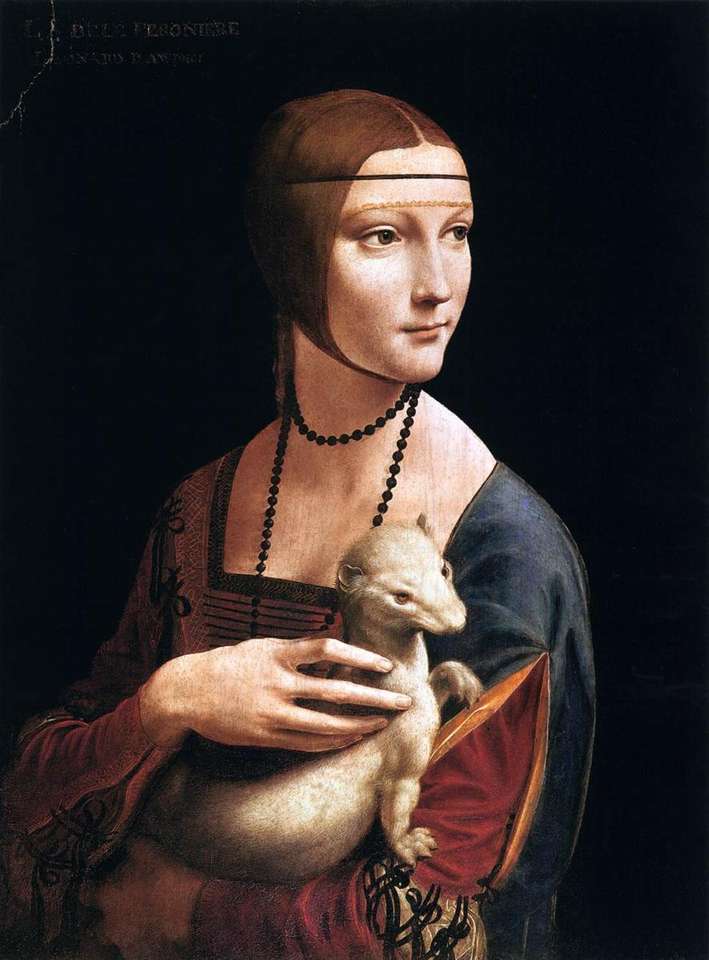 Leonardo-Da-Vinci-La-dama-con-el-armiño-Cecilia rompecabezas en línea