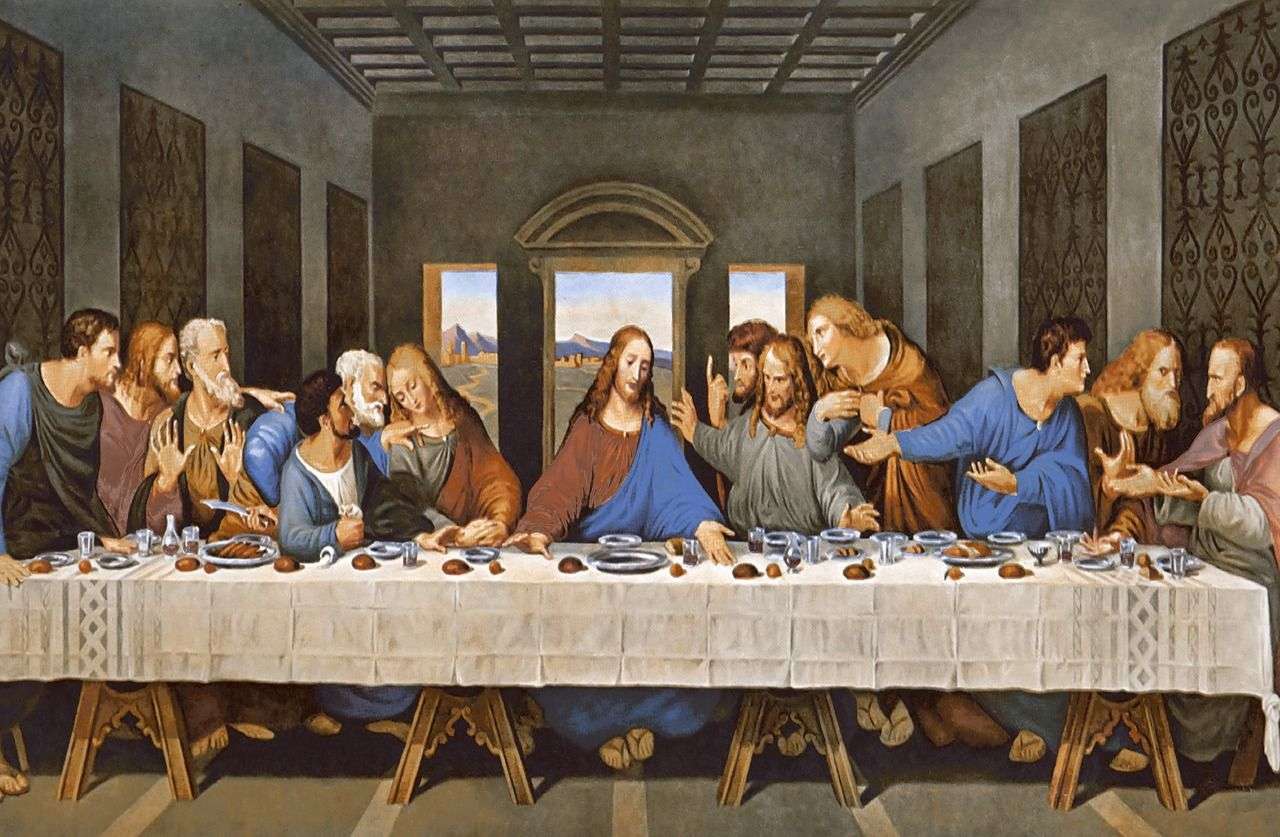 holy supper puzzle online from photo