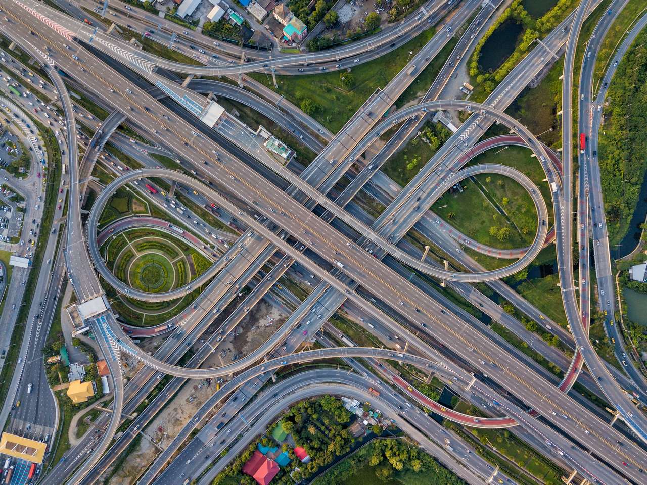 Intersecții rutiere de autostrăzi puzzle online