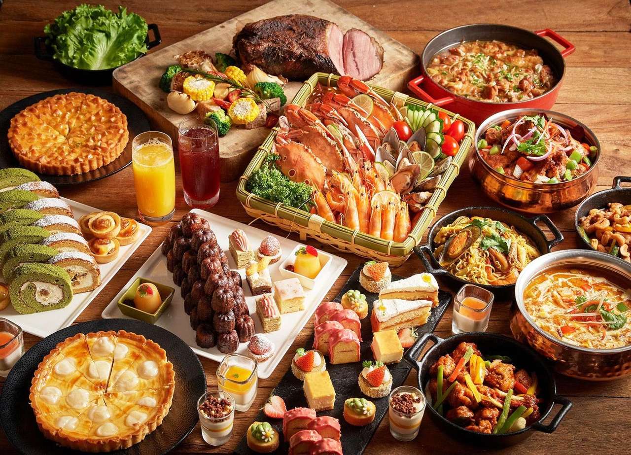 Buffet puzzle online a partir de foto