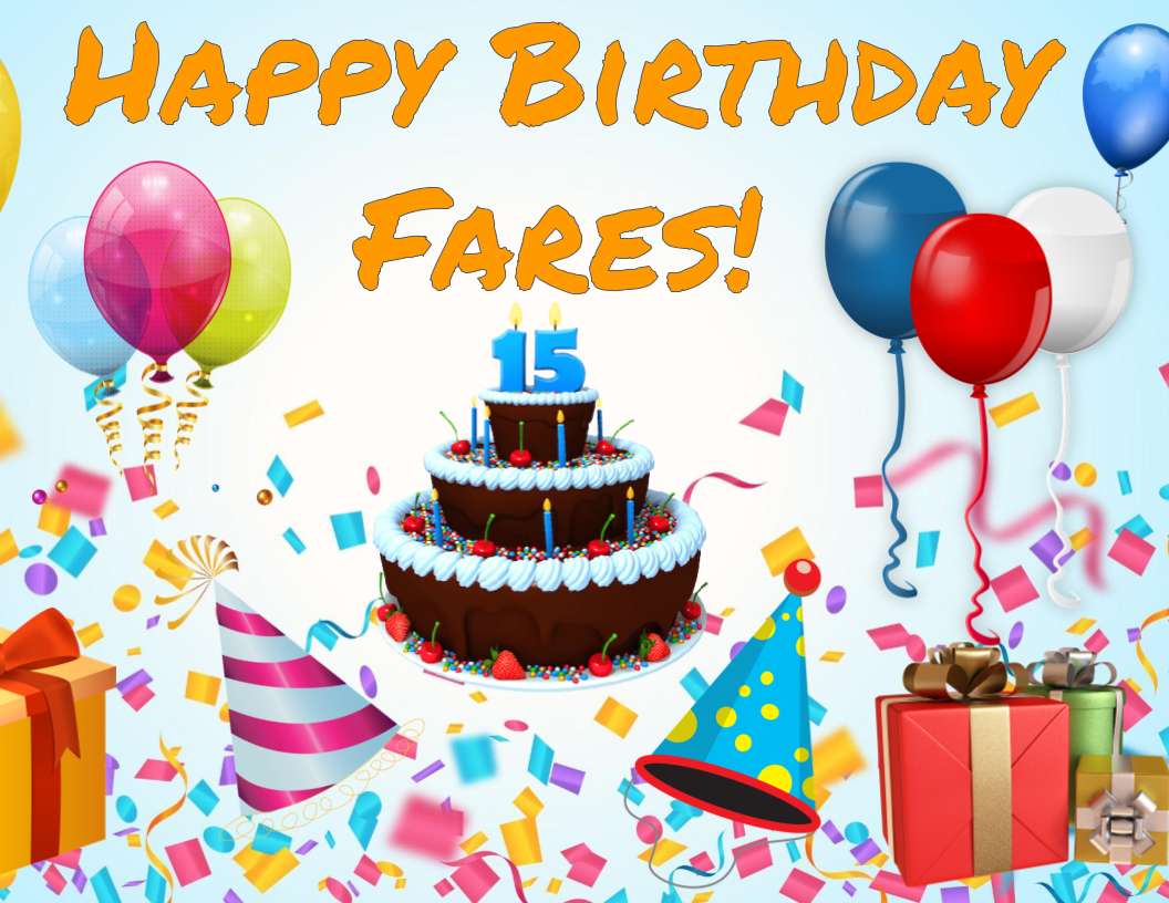 Happy Birthday Fares! online puzzle