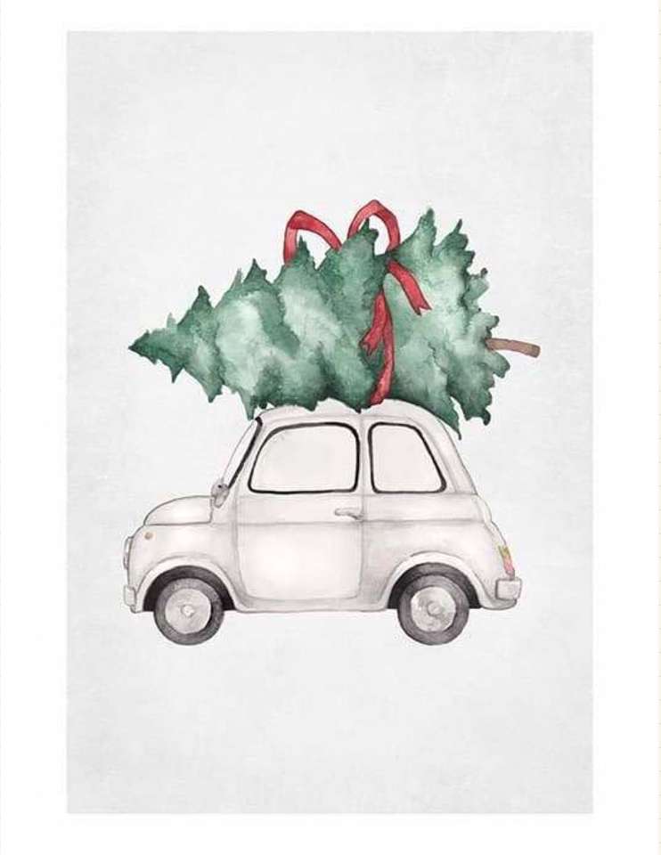auto Christmas tree online puzzle