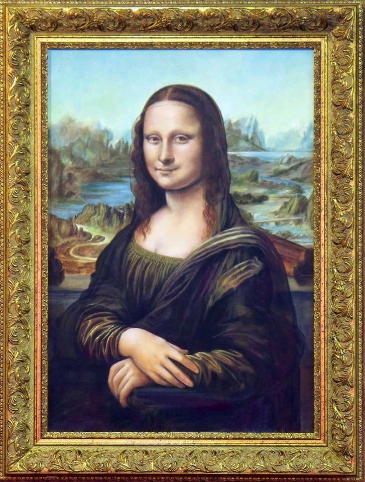 Mona Lisa puzzle online din fotografie