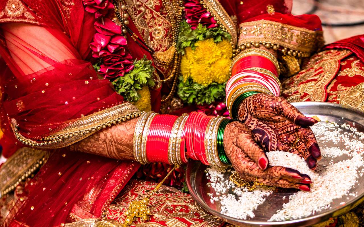 Indiase hindoe bruid online puzzel