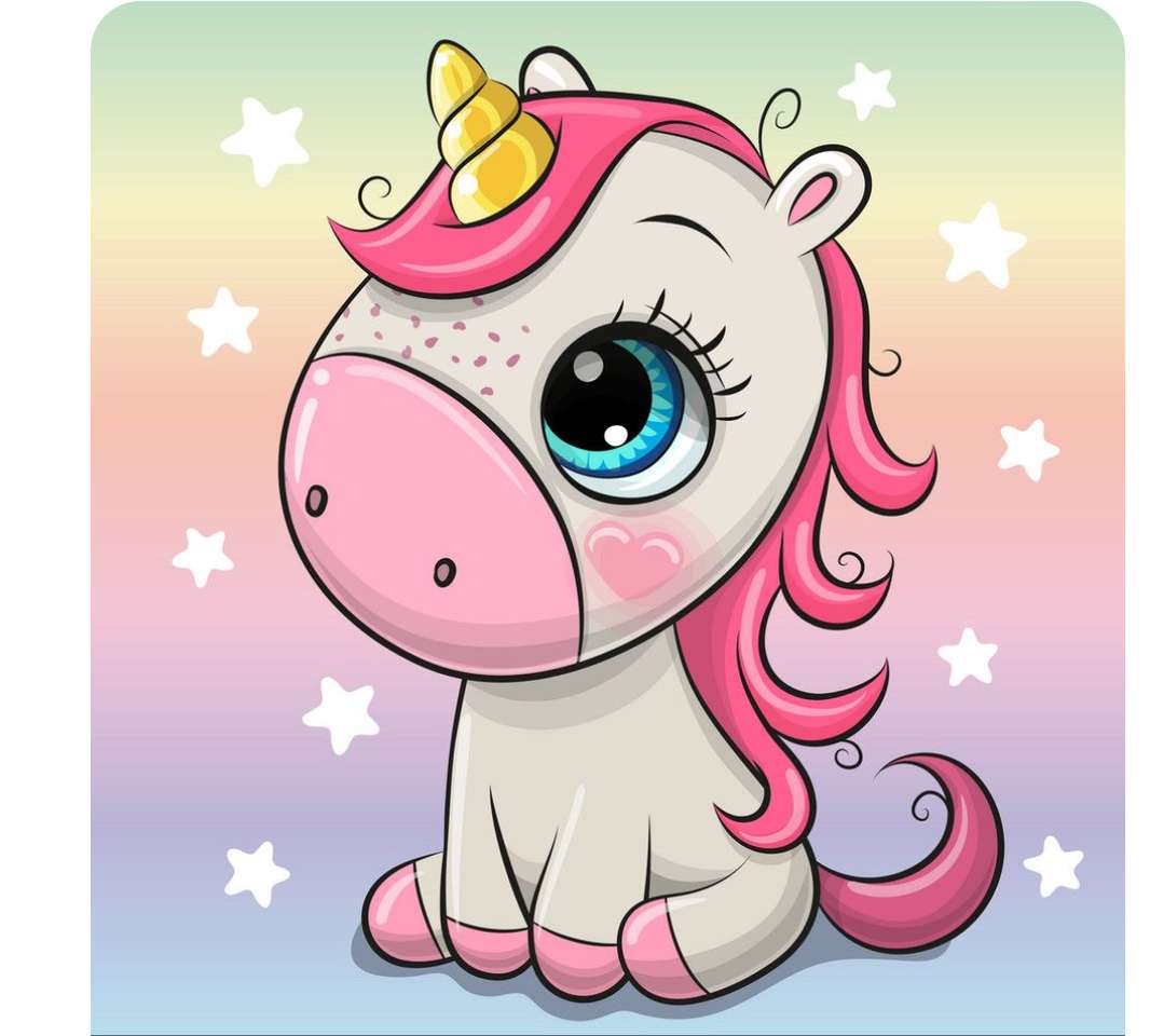 Cute Unicorn ? puzzle online from photo