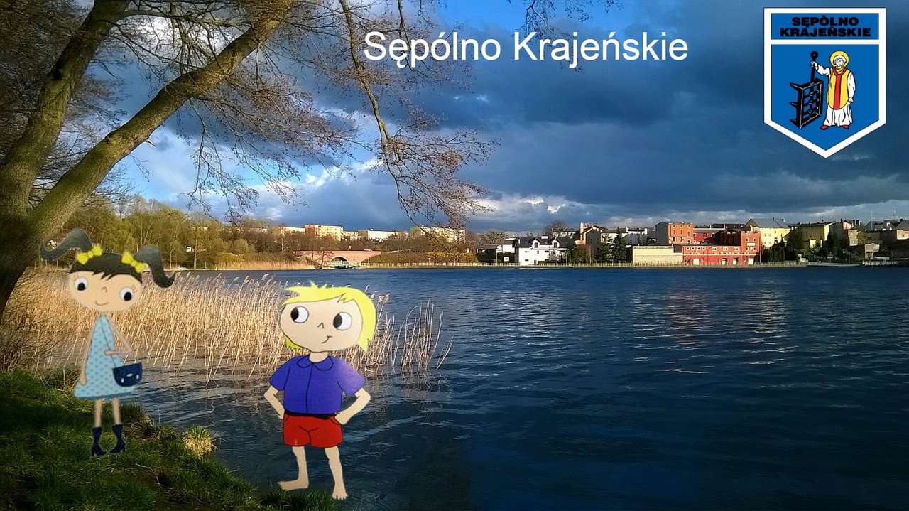 Moje město - výlet k jezeru puzzle online z fotografie