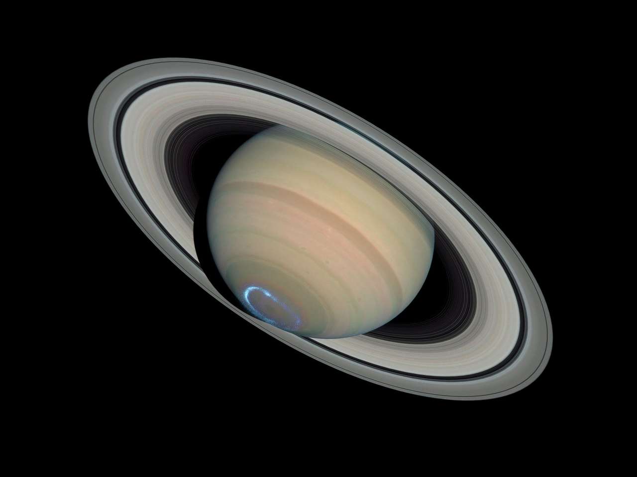 Saturn - space puzzle puzzle online from photo