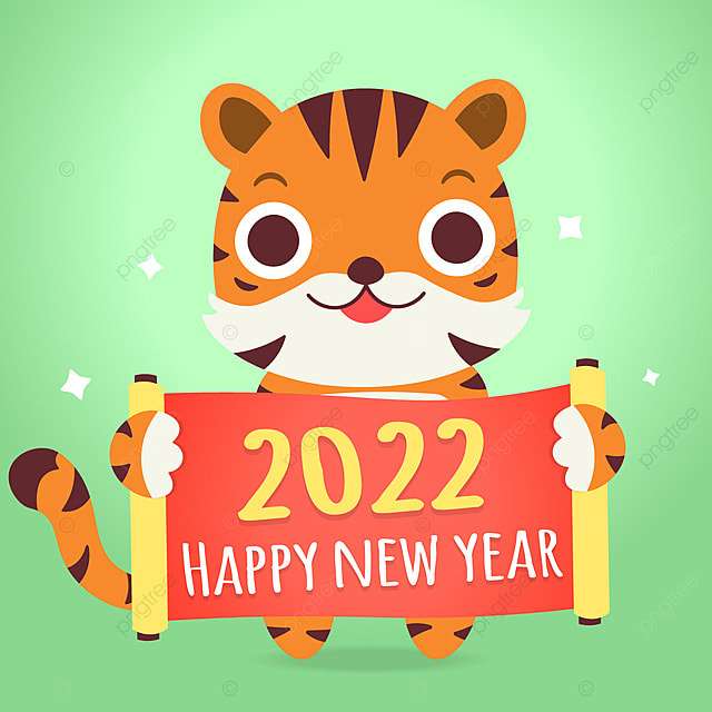 2022 Rok tygra puzzle online z fotografie