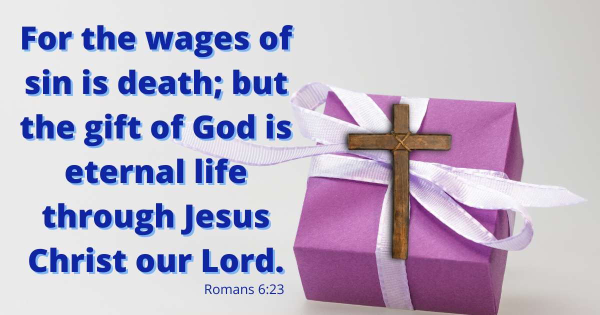 Romans 6: 23 puzzle online from photo