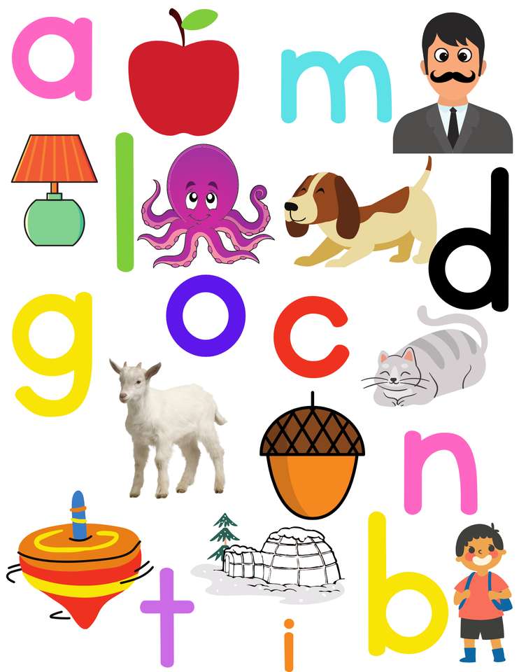 Puzzle cu alfabet puzzle online din fotografie