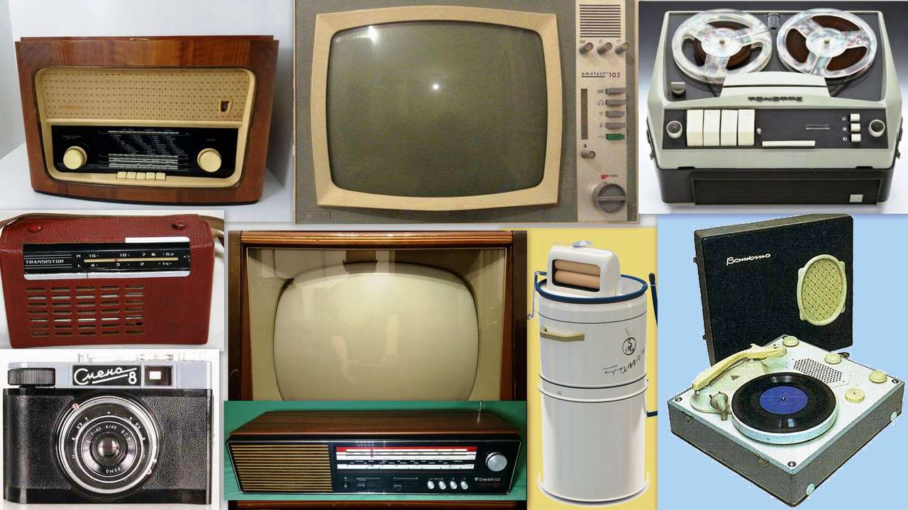 Old appliances puzzle online from photo