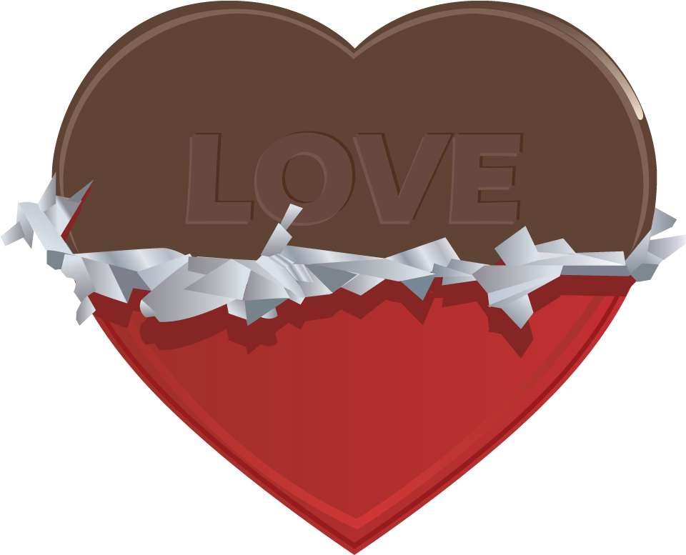 corazon de chocolate rompecabezas en línea