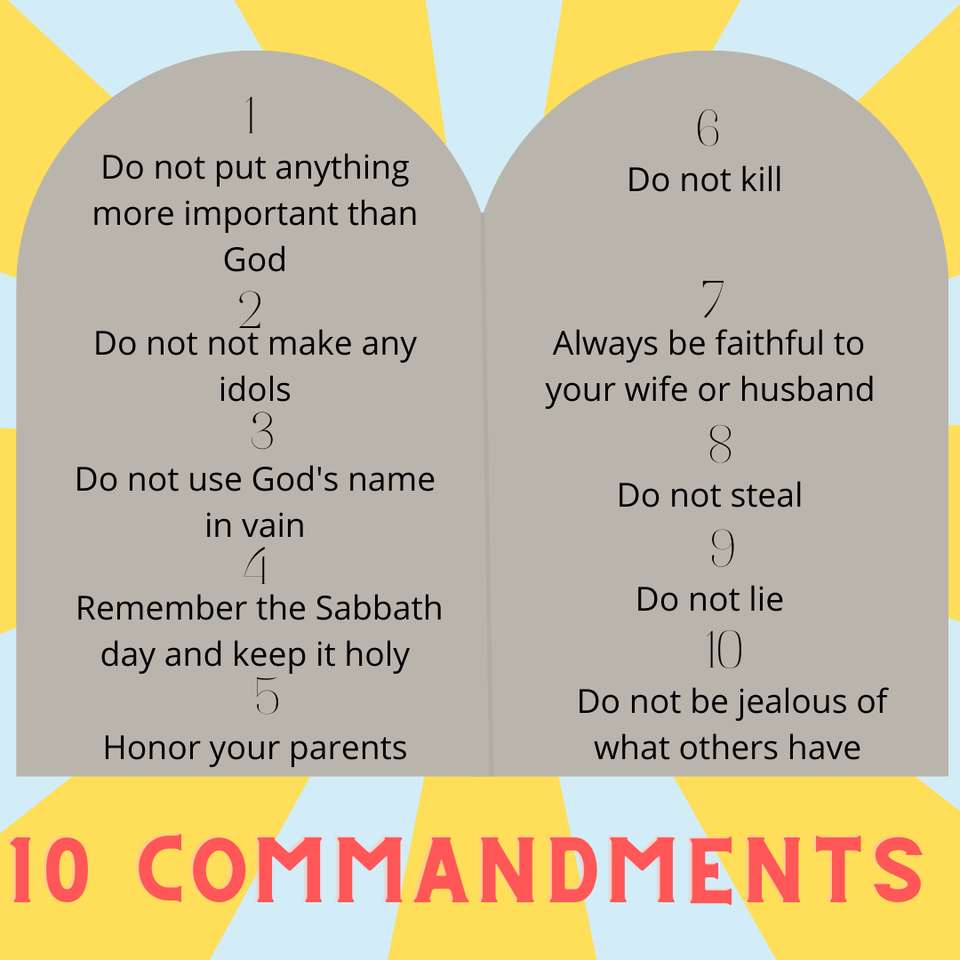 10 Commandments online puzzle