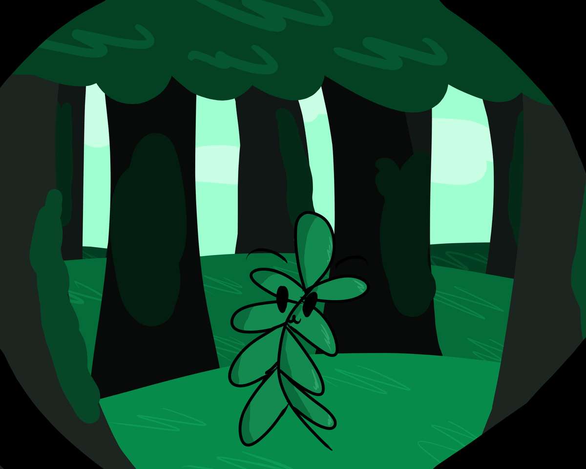 páfrány az erdőben online puzzle