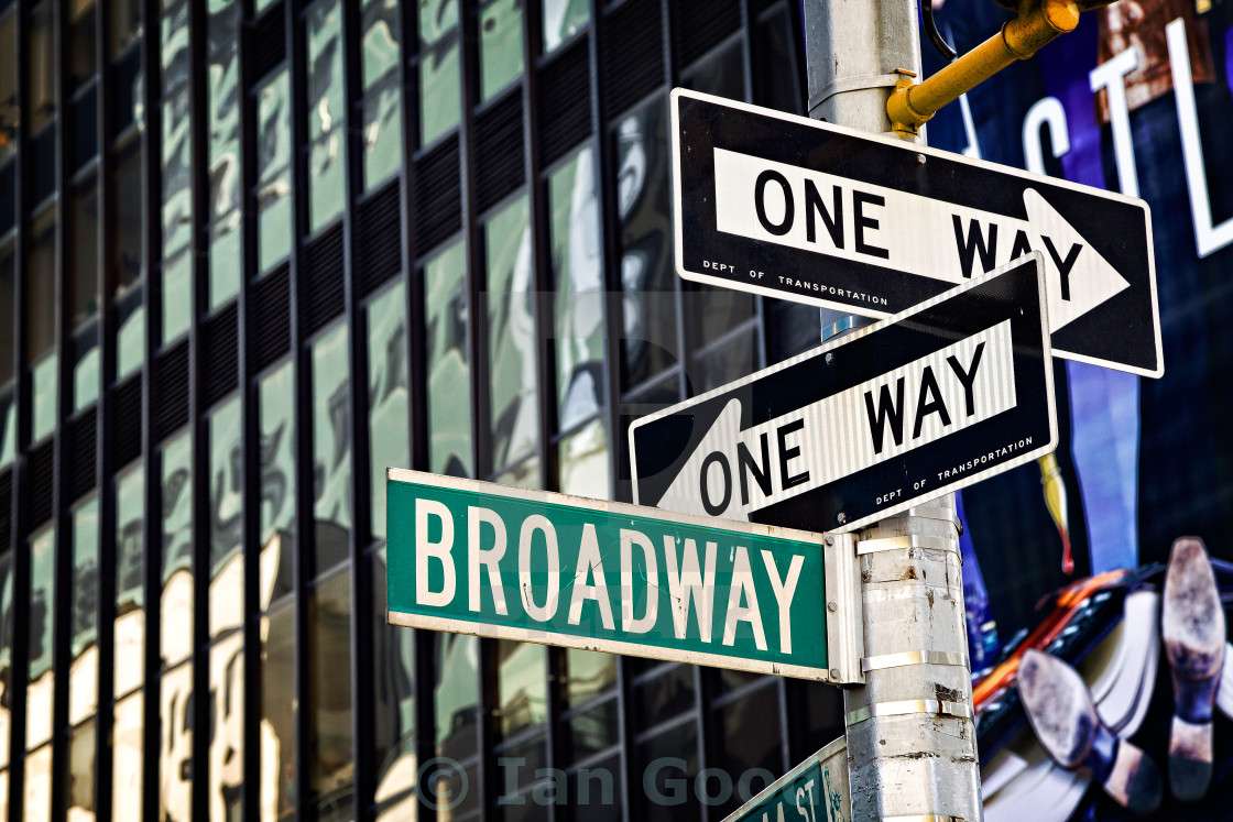 Broadway sign puzzle online from photo