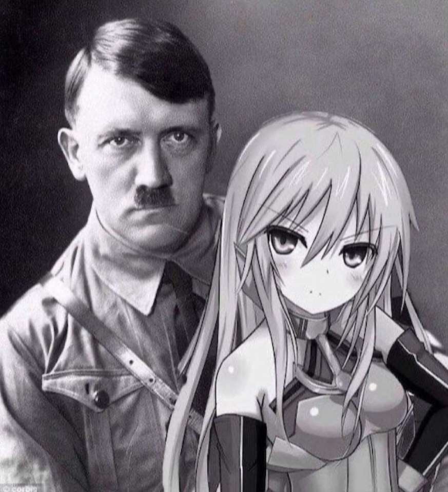 Хитлер Чан и съпругата му онлайн пъзел от снимка