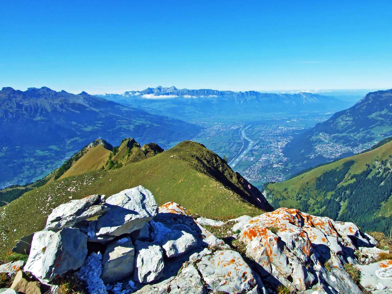 Alpský vrchol Mittlerspitz puzzle online z fotografie