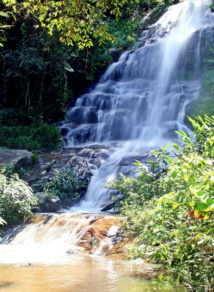Monthathan Falls v Chiang Mai, Thajsko puzzle online z fotografie