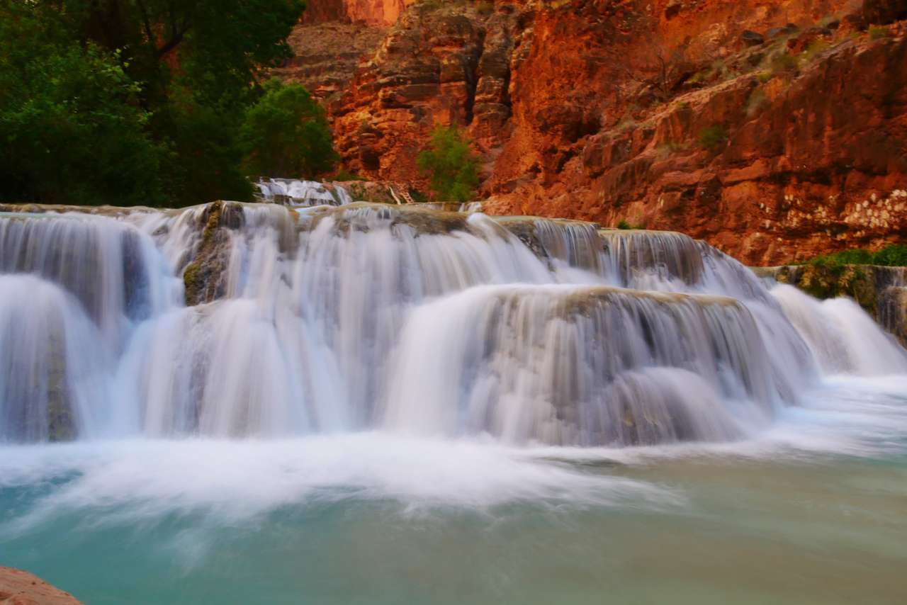 Beaver Falls in the Havasupai puzzle online from photo