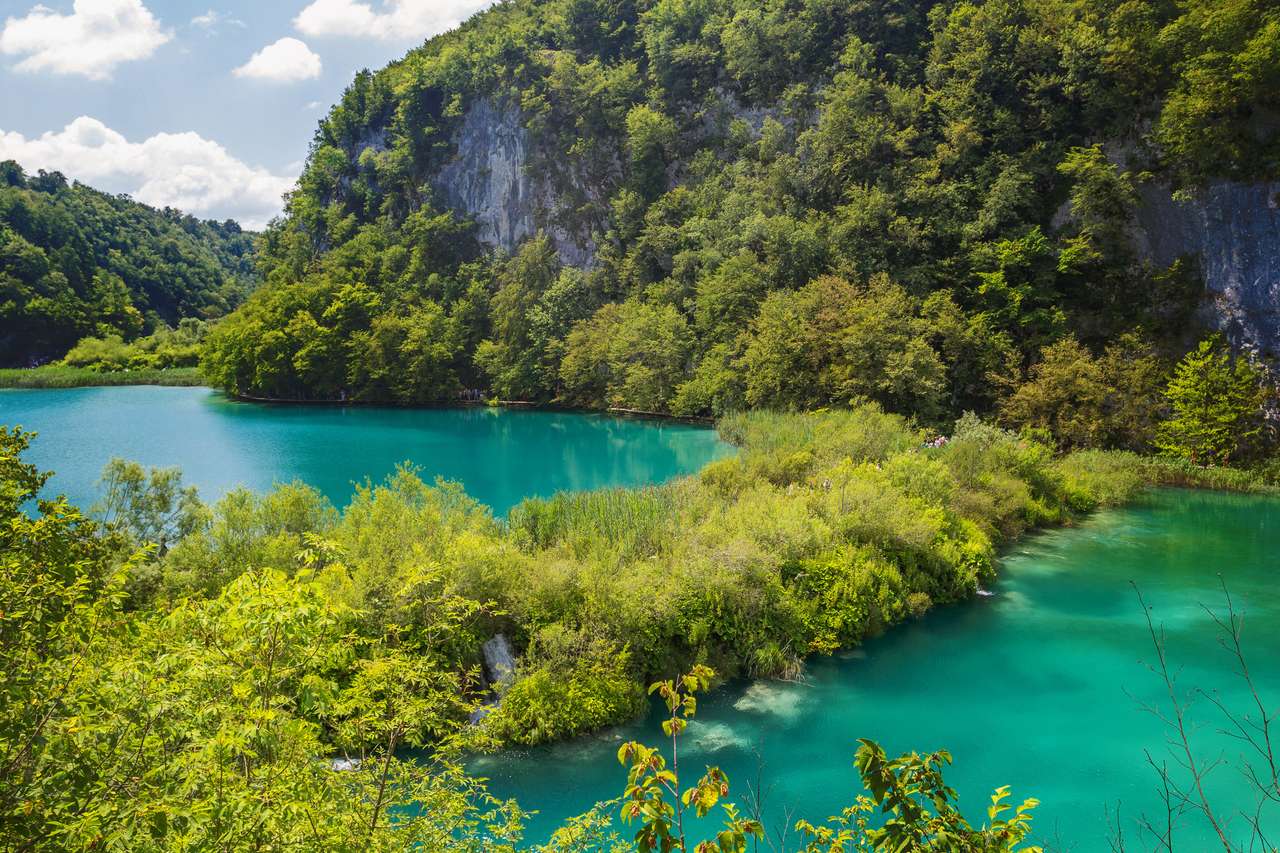 Parque Nacional de los lagos de Plitvice puzzle online a partir de foto
