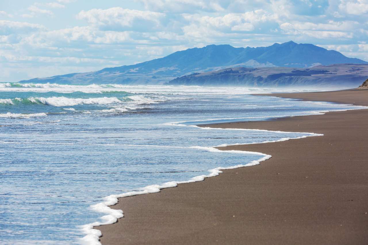 Ocean Beach, Nieuw-Zeeland online puzzel