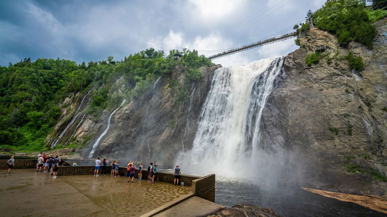 Montmorency-Wasserfall Online-Puzzle