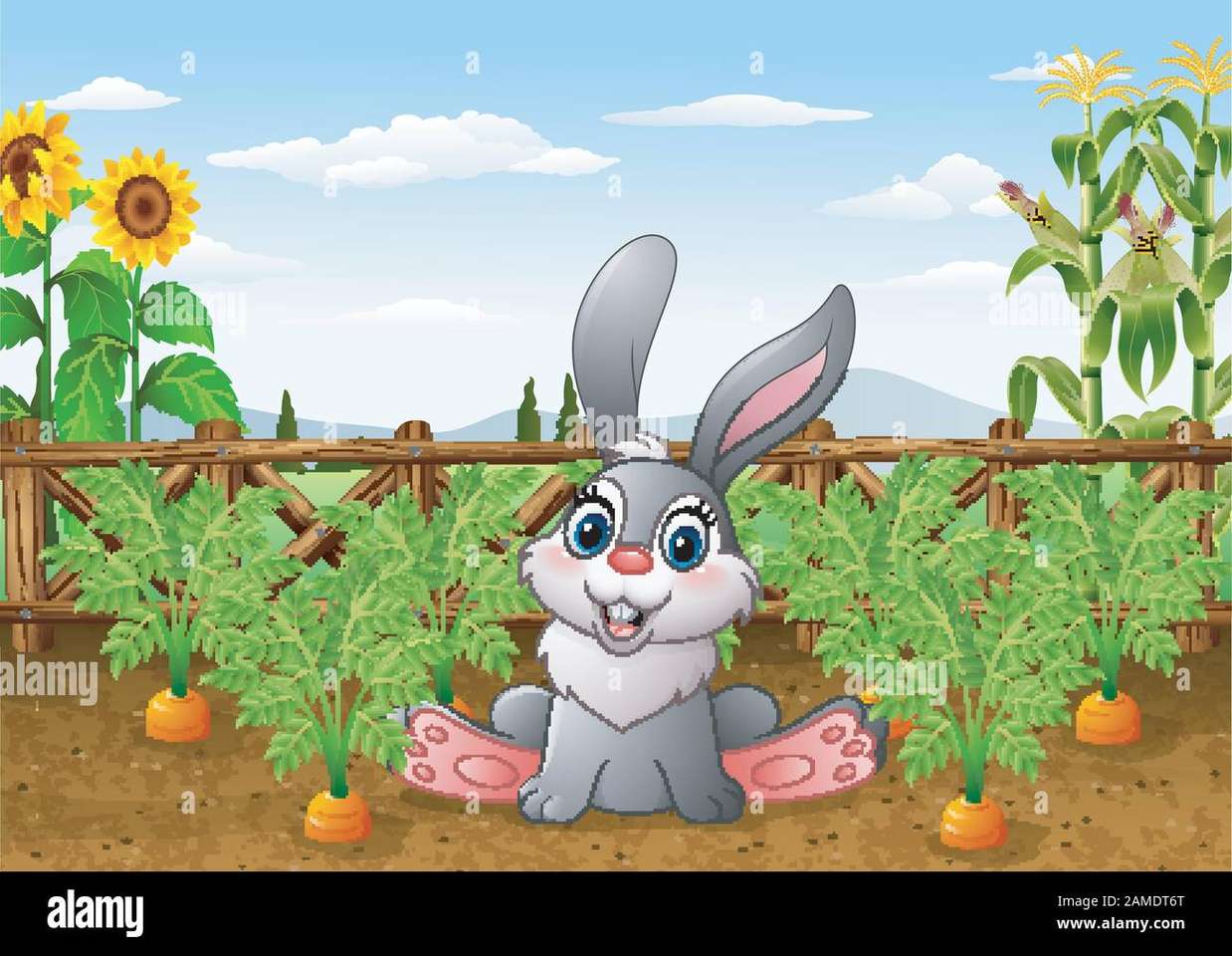 Lagus, het konijn van de hei puzzel online van foto