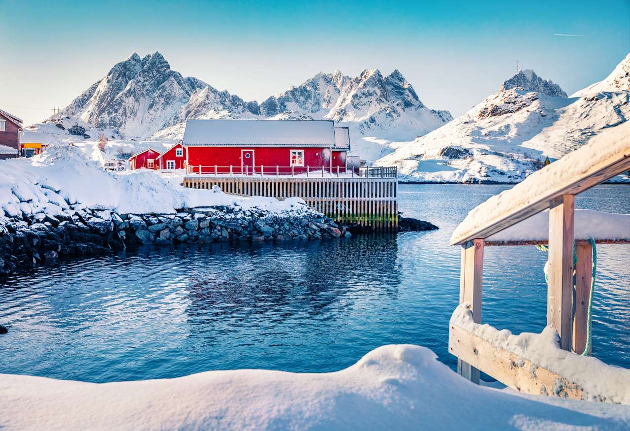 Molnarodden, Νησιά Lofoten, Νορβηγία, Ευρώπη παζλ online από φωτογραφία