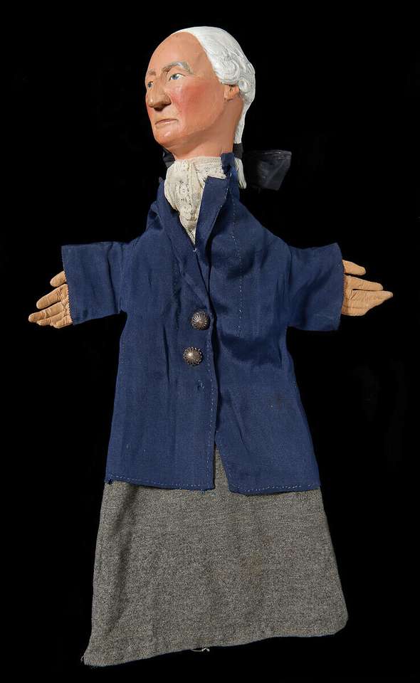 George Washington puppet puzzle online from photo