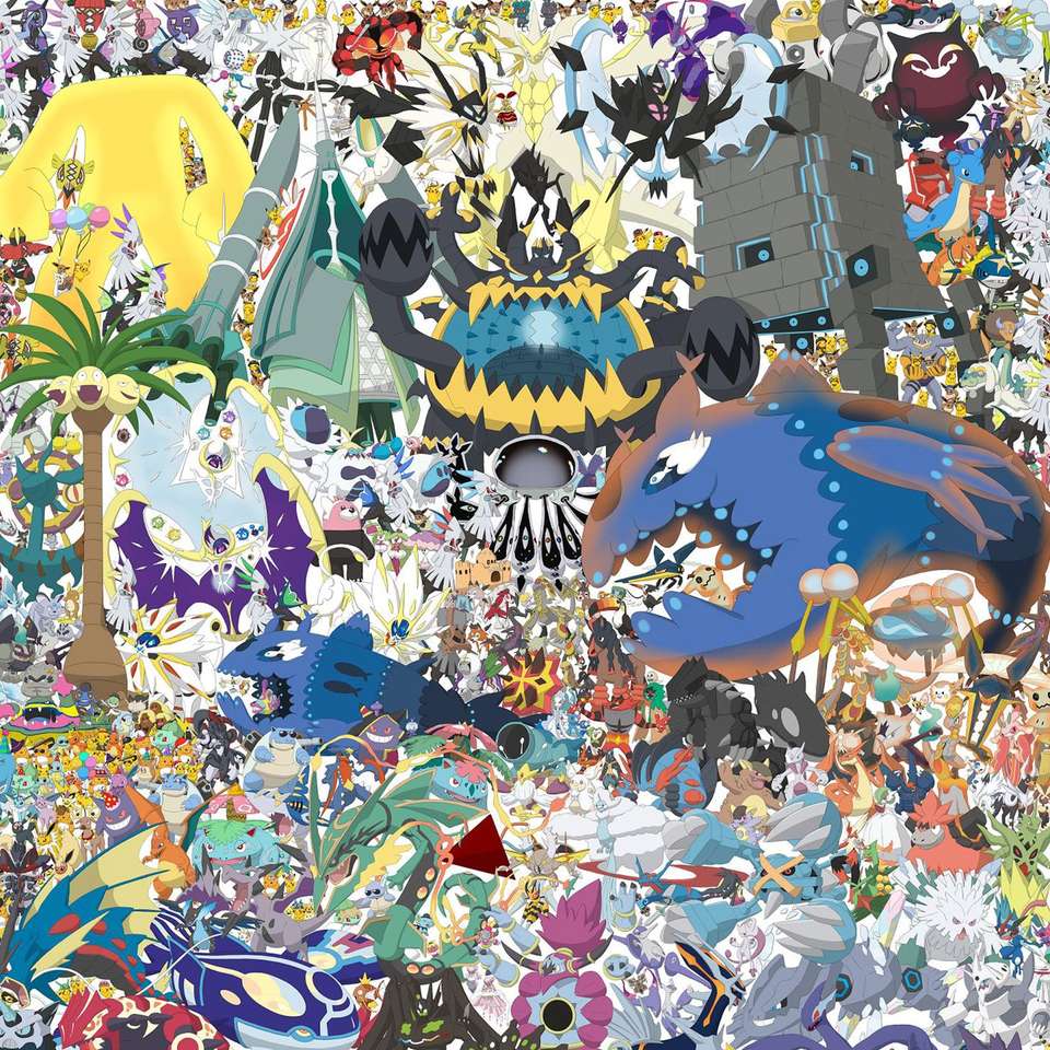 Pokémon Sol puzzle online a partir de fotografia